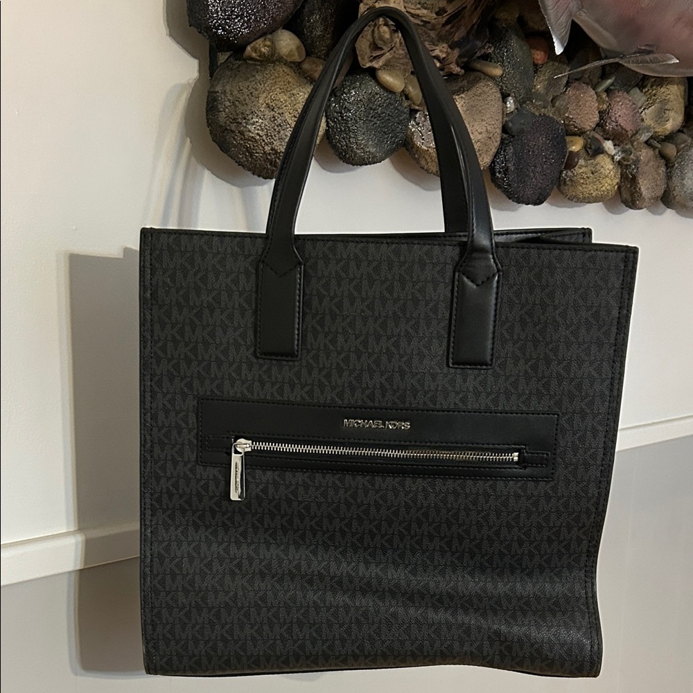 Michael Kors Black Kenly LG Tote with $398 tag